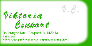 viktoria csuport business card